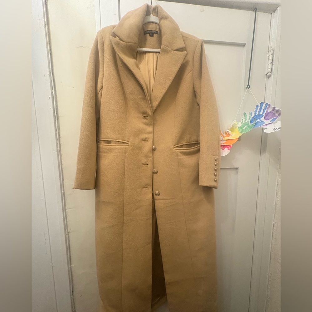 Boston Proper Camel Coat